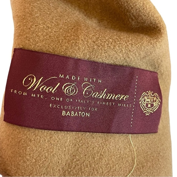 Aritzia Babaton Atelier Brady Cashmere Coat Small Wool Button Hood Luxe Core - Picture 11 of 16